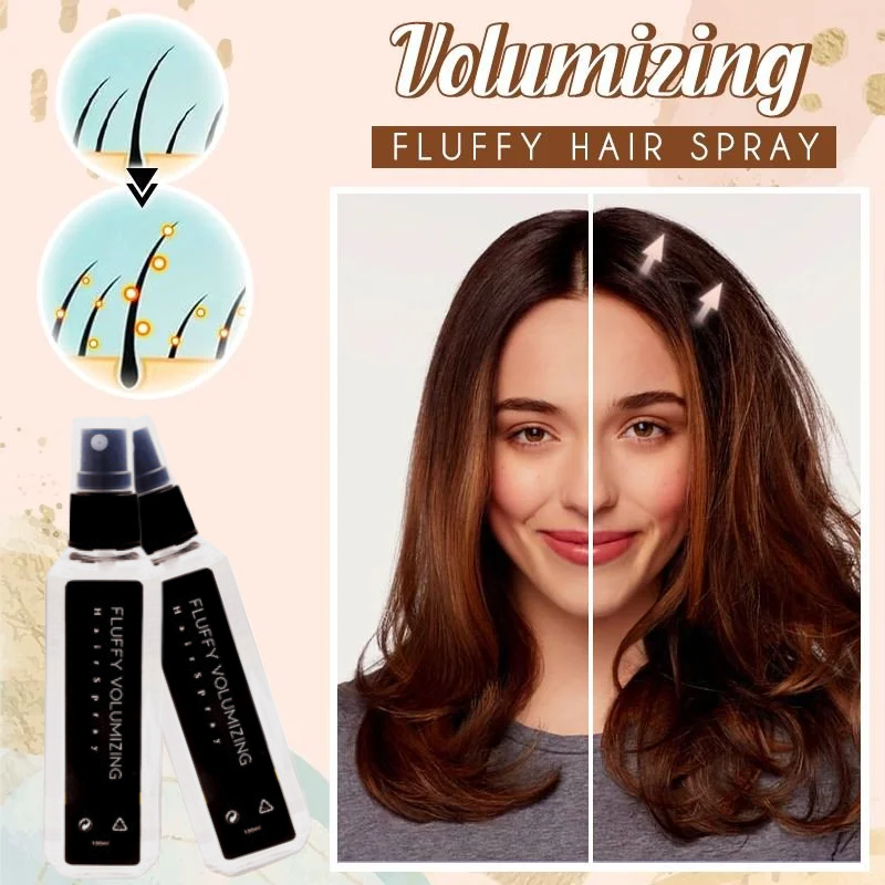 BROWSLUV™ Fluffy Volumizing Hair Spray | Achieve up to 80% more volume