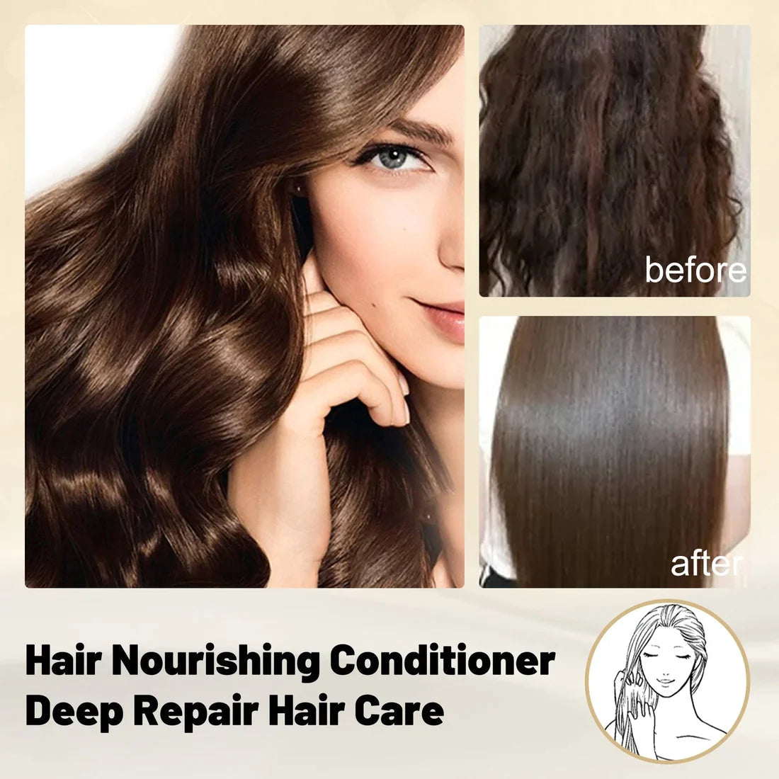 BROWSLUV™ Silk & Gloss Hair Straightening Cream