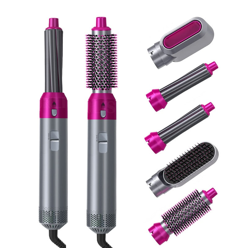 Hair Styler Set) 5-In-1 Hot Air Brush Hair Curler Set on OnBuy