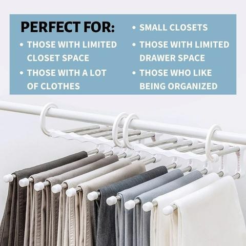 BROWSLUV™ 5-in-1 Space Saving Hanger ( Packing includes 2 pcs )