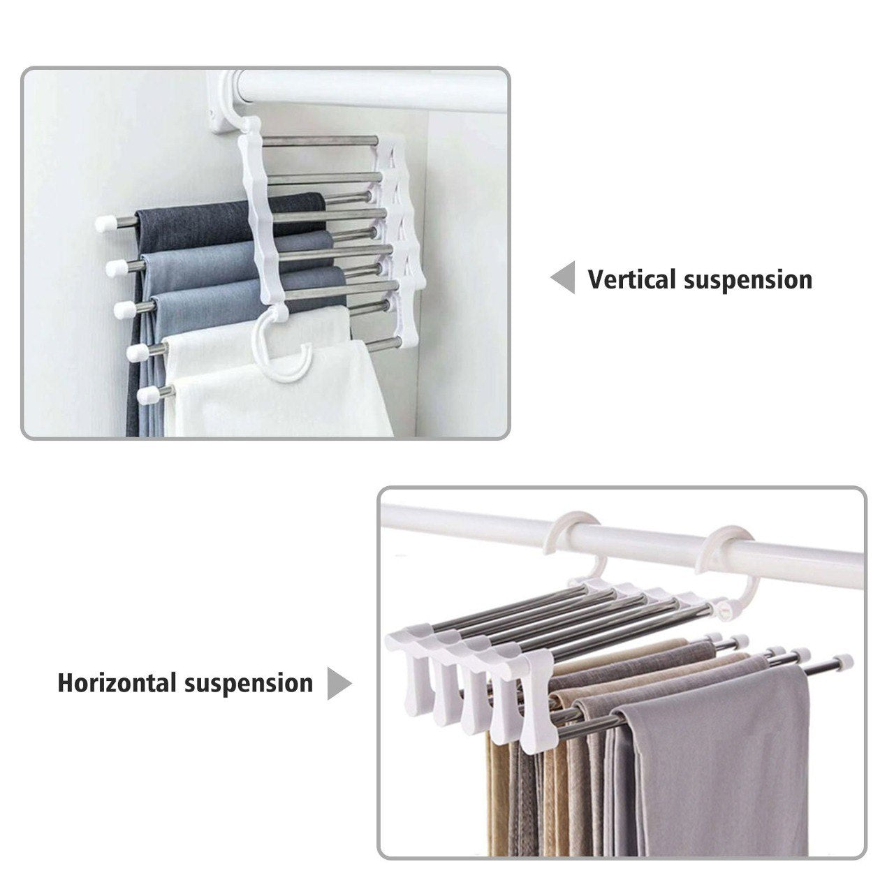 BROWSLUV™ 5-in-1 Space Saving Hanger ( Packing includes 2 pcs )