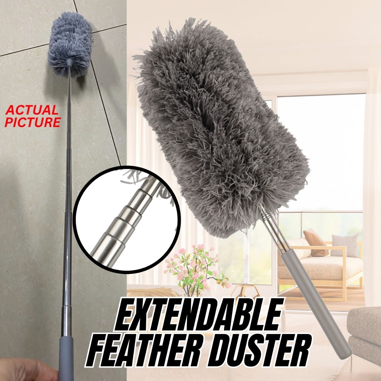 BROWSLUV™ Extendable Ceiling Fan Duster - GET 50% OFF