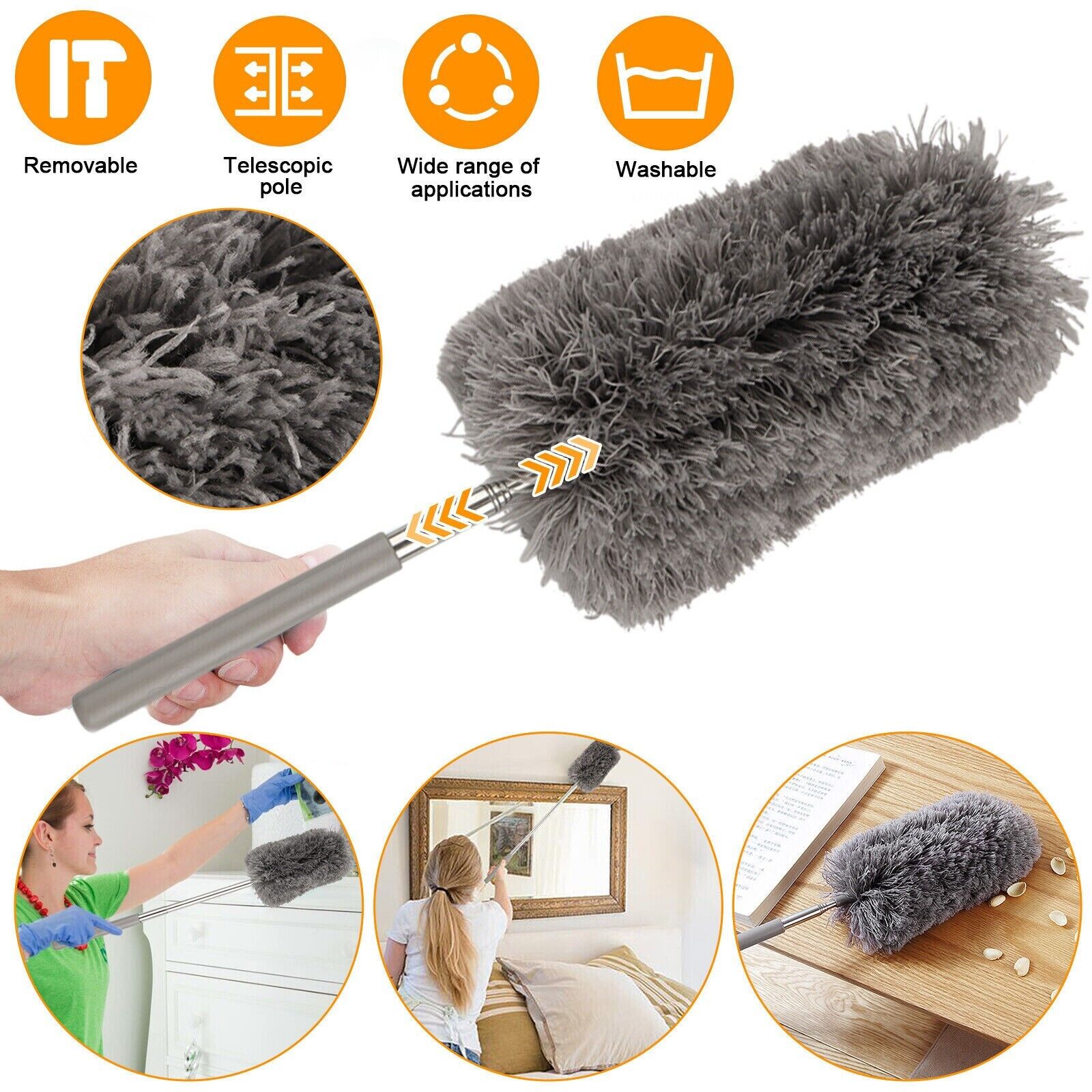 BROWSLUV™ Extendable Ceiling Fan Duster - GET 50% OFF