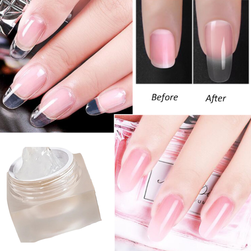Browsluv Nagelreparatur-Gel Mit Fiber – 2 X 5 Ml, Transparent, Für Brüchige Nägel, UV/LED-härtend