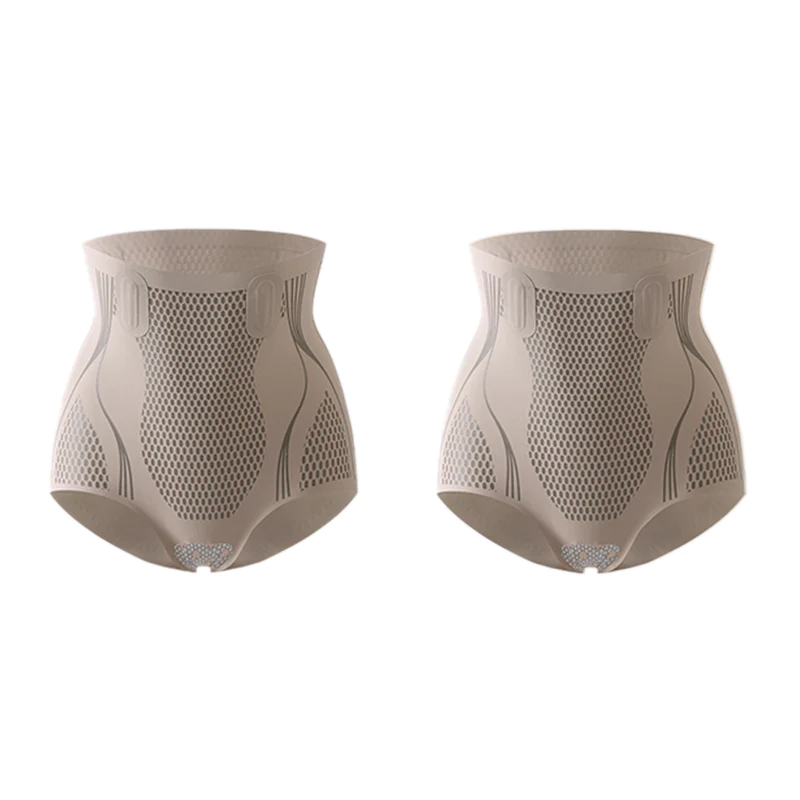 1pcs Ice Silk Ion Fiber Repair Shaping Shorts Briefs,High Waist Shapewear  M-XL