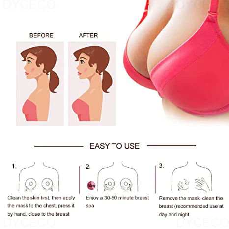 BROWSLU Breast Enhancement Patch Breast Enhancement Upright Lifter Enlarger  Patch Breast Enhancement Mask Color: 2 Boxes