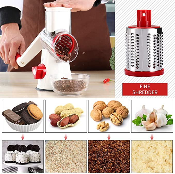 Stainless Steel Kitchen Grater Tool  Cheese Grater Wont Cut Finger - Rotary  Cheese - Aliexpress