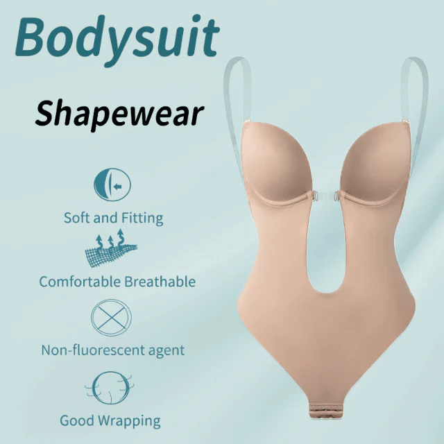 Backless Body Shaper Bra - Invisible Plunge Backless Body Shaper